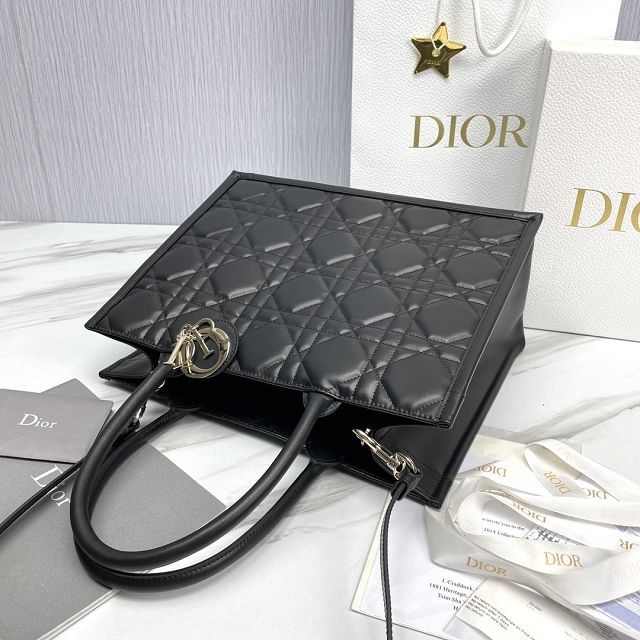 Dior original calfskin medium book tote bag M1324 black