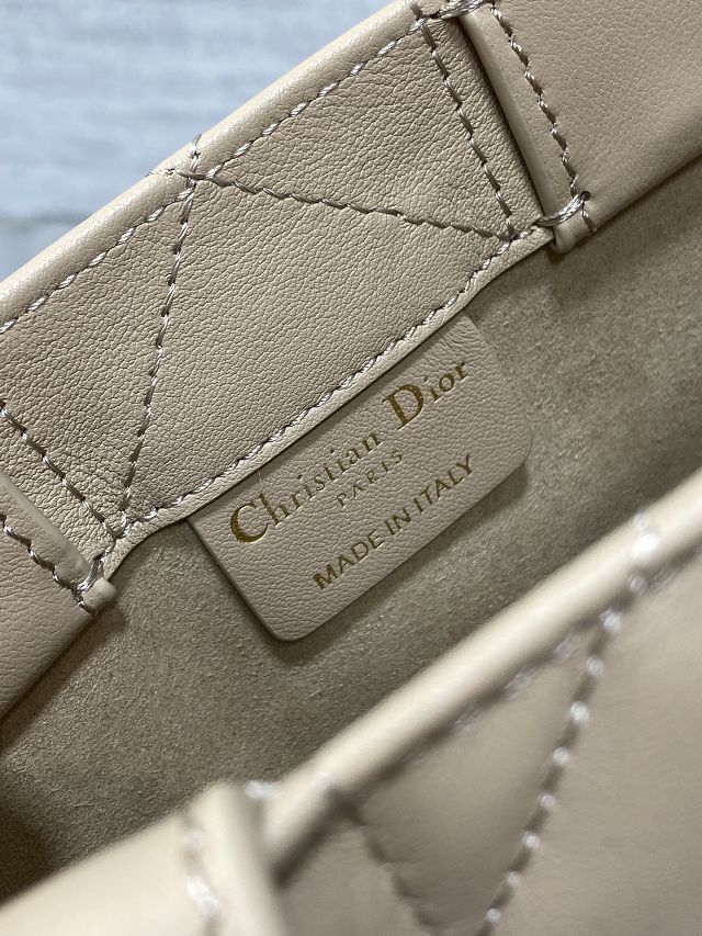 Dior original calfskin mini book tote bag S5573 beige