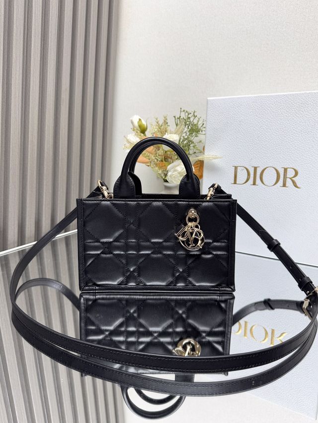 Dior original calfskin mini book tote bag S5573 black