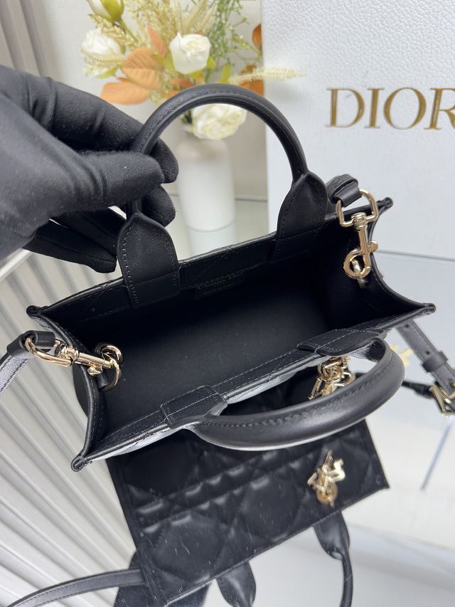 Dior original calfskin mini book tote bag S5573 black