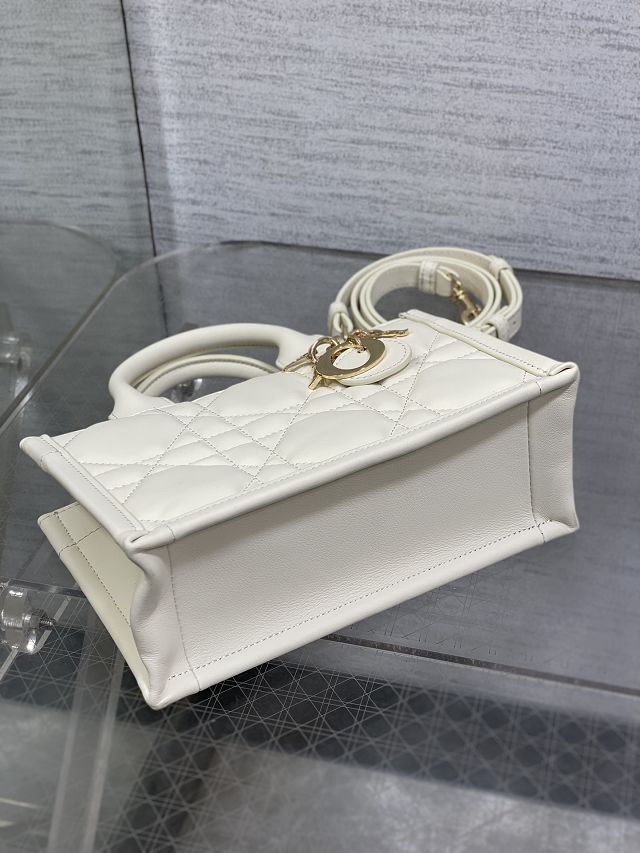 Dior original calfskin mini book tote bag S5573 white