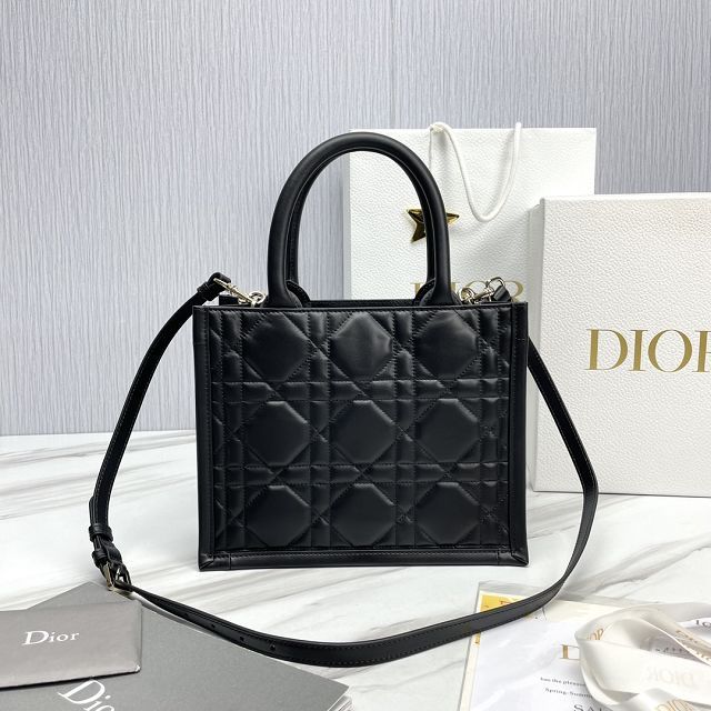 Dior original calfskin small book tote bag M1325 black