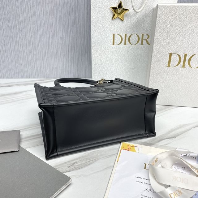 Dior original calfskin small book tote bag M1325 black