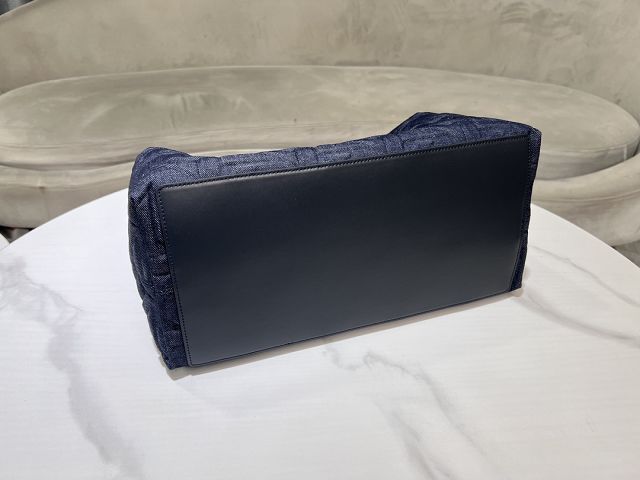 Dior original denim large toujours bag M2820 dark blue