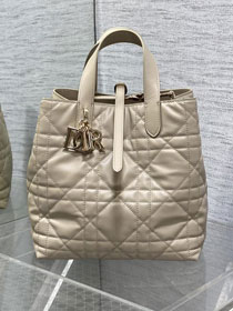 Dior original calfskin medium toujours bag M2821 beige