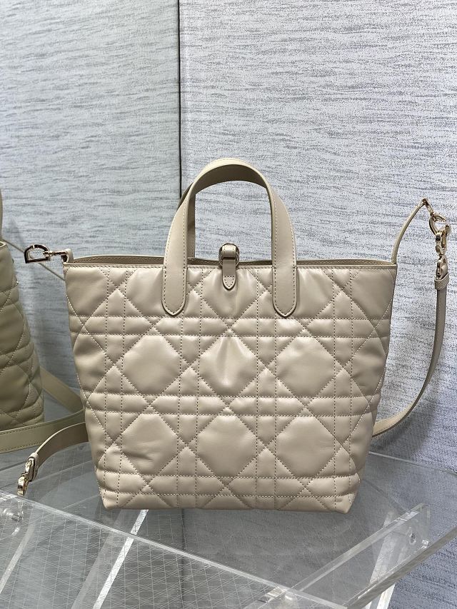 Dior original calfskin medium toujours bag M2821 beige