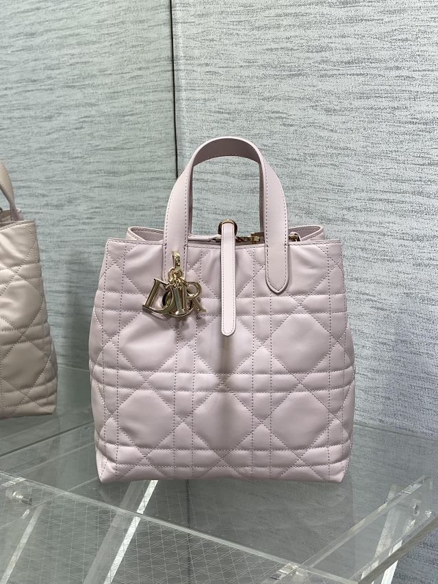 Dior original calfskin medium toujours bag M2821 light pink