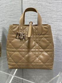 Dior original calfskin medium toujours bag M2821 tan