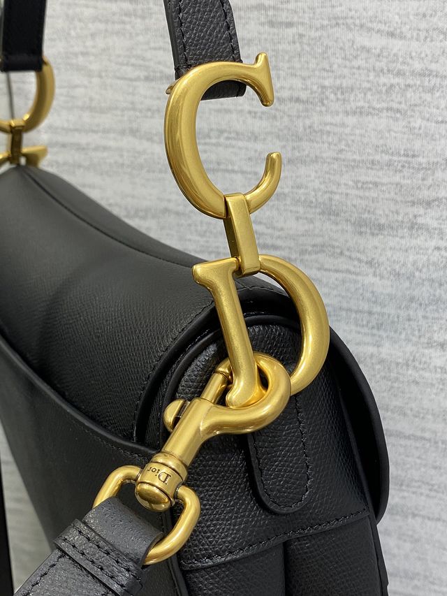 Dior original grained calfskin saddle bag M0455 black