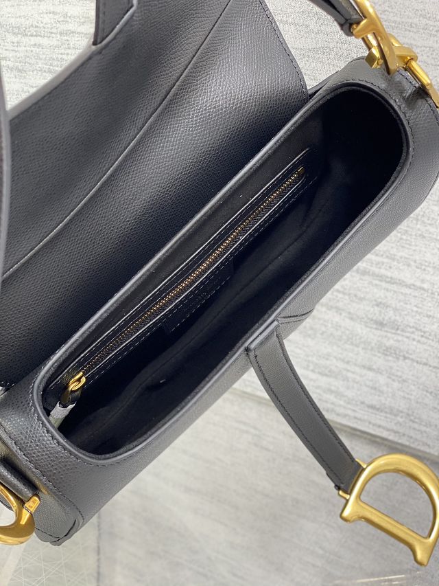 Dior original grained calfskin saddle bag M0455 black