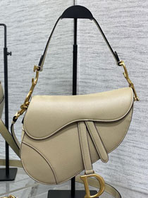 Dior original grained calfskin saddle bag M0455 sand