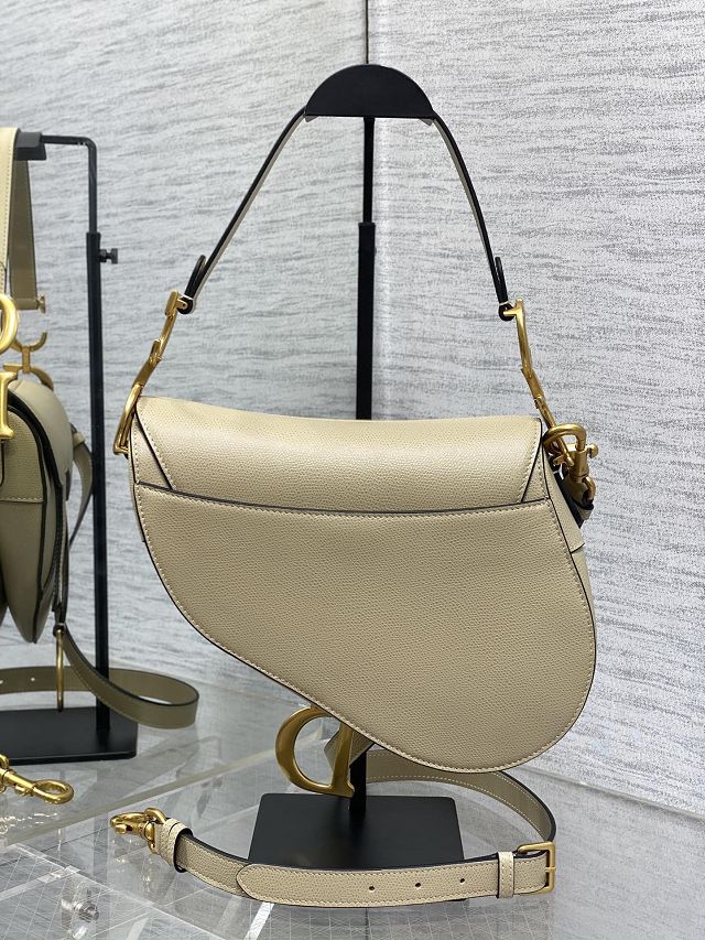 Dior original grained calfskin saddle bag M0455 sand