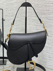 Dior original smooth calfskin saddle bag M0455 black