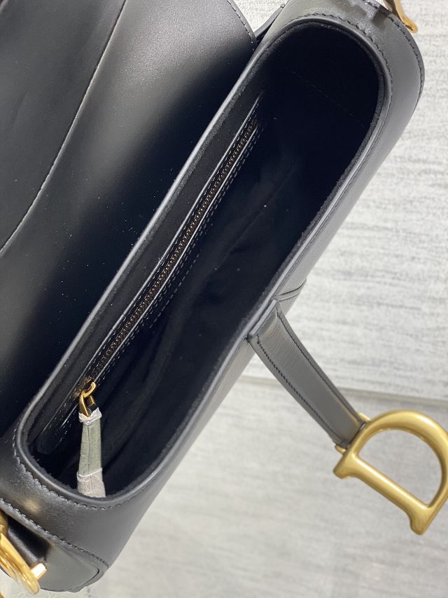 Dior original smooth calfskin saddle bag M0455 black