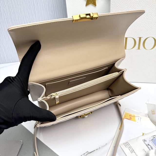 Dior original calfskin ange top handle bag M4402 beige