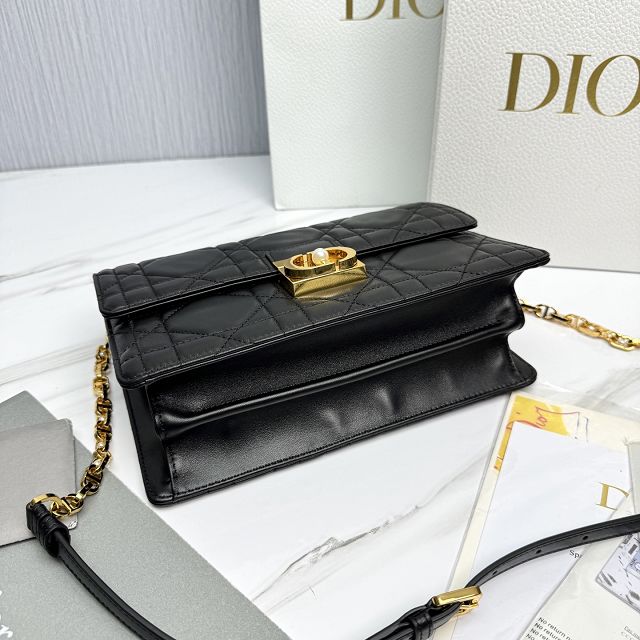 Dior original calfskin ange top handle bag M4402 black