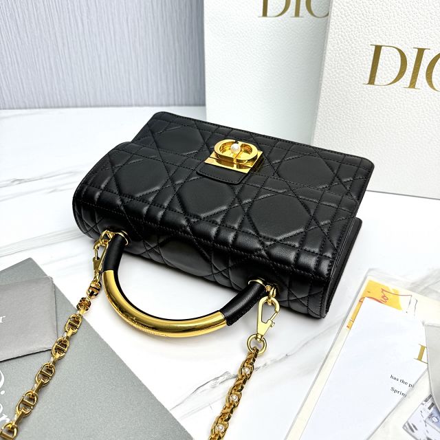 Dior original calfskin ange top handle bag M4402 black