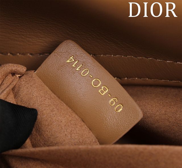 Dior original raffia medium lady D-Joy bag M0540 apricot