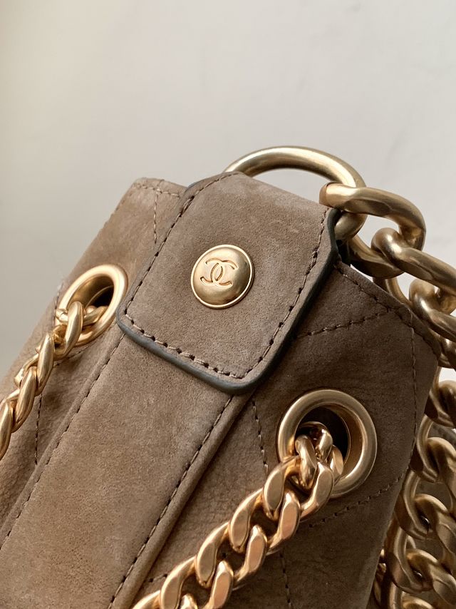 CC original suede small hobo handbag  AS5300 brown
