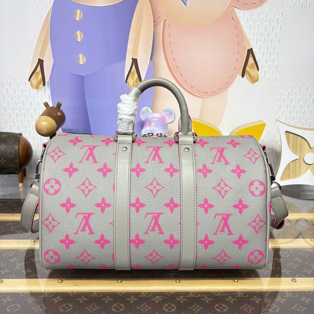 Louis vuitton monogram canvas keepall 35 M15023 grey