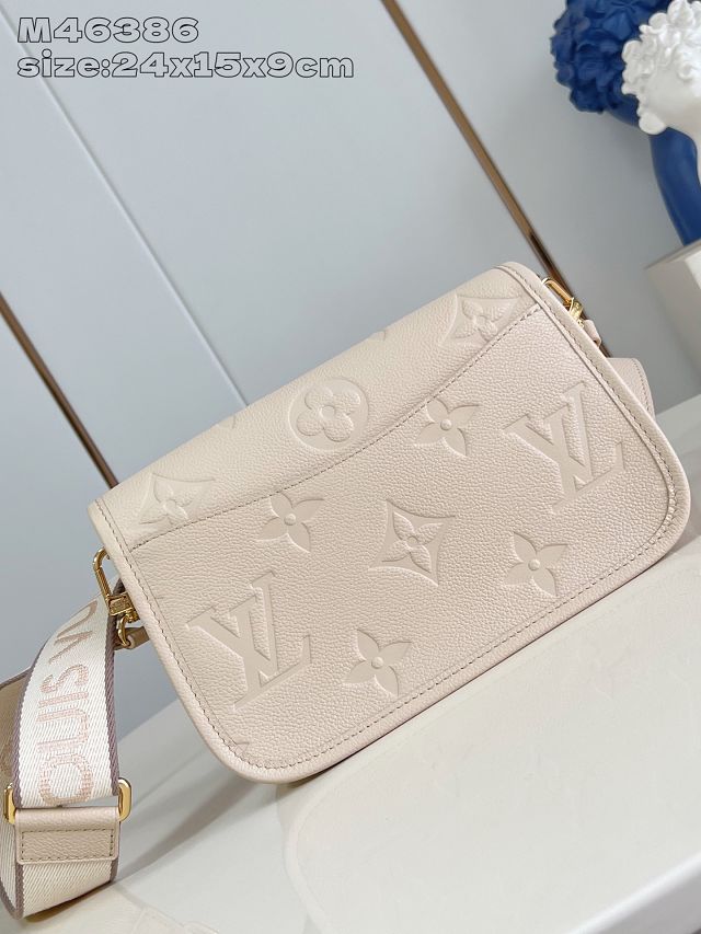 Louis vuitton original calfskin diane satchel M13231 dune