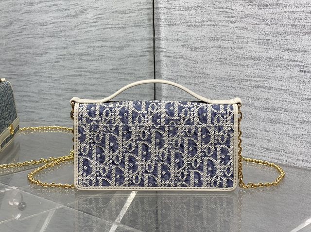 Dior original fabric 30 montaigne cigale pouch S4302 blue