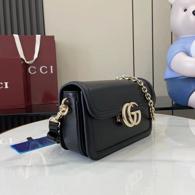 GG original calfskin go small shoulder bag 826761 black