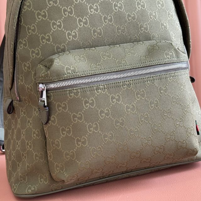 GG original canvas medium backpack 834464 green