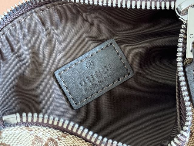 GG original canvas mini cylinder bag 834269 brown