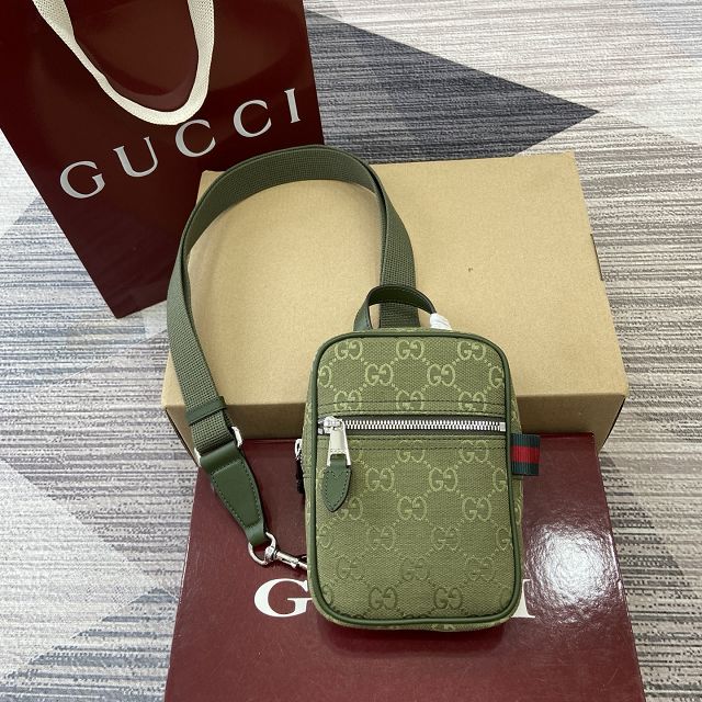 GG original canvas mini slingbag 834258 green