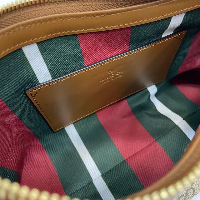 GG original fabric emblem small shoulder bag 847450 brown