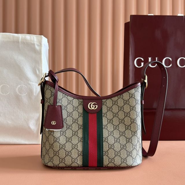 GG original fabric ophidia small shoulder bag 836872 bordeaux