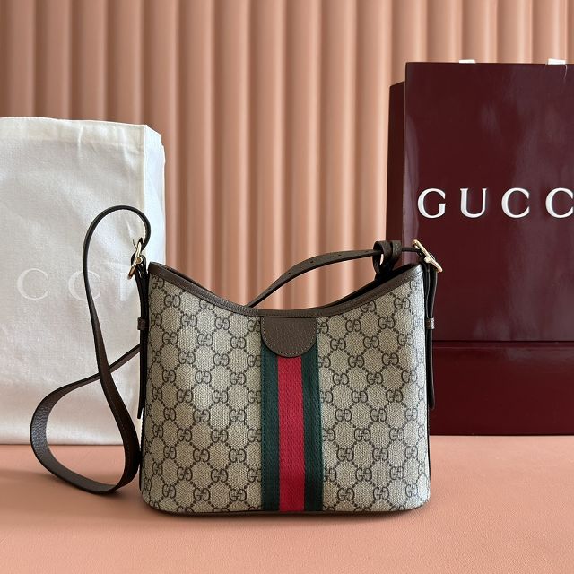 GG original fabric ophidia small shoulder bag 836872 brown