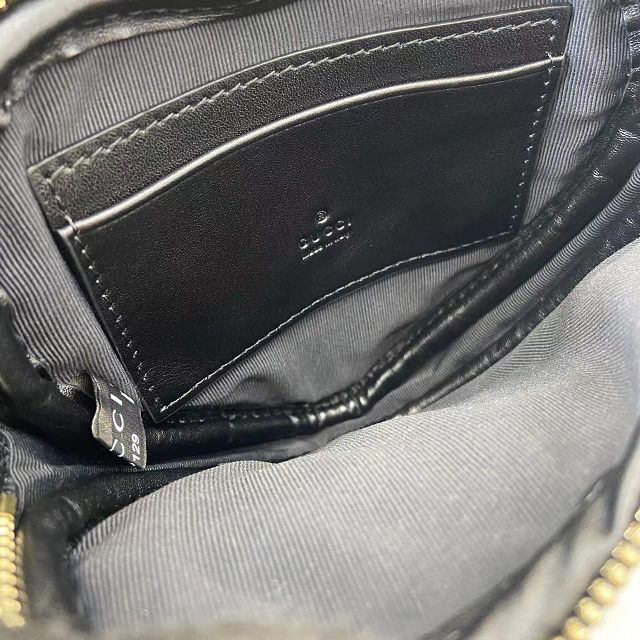 GG original calfskin marmont mini shoulder bag 837753 black