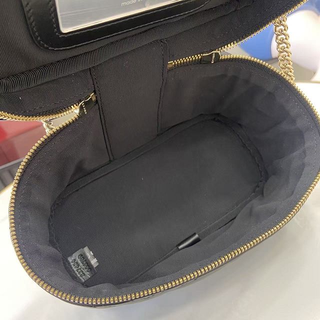 GG original calfskin marmont mini vanity bag 837455 black