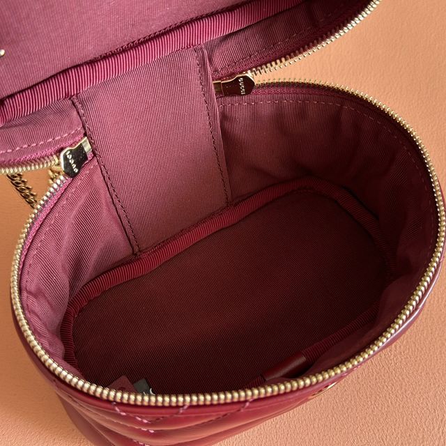 GG original calfskin marmont nano vanity bag 837455 bordeaux