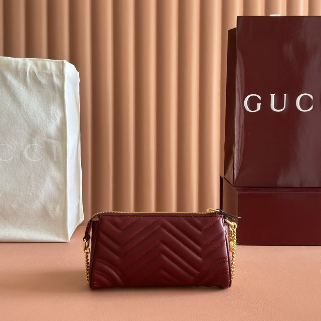 GG original calfskin marmont small shoulder bag 847589 bordeaux