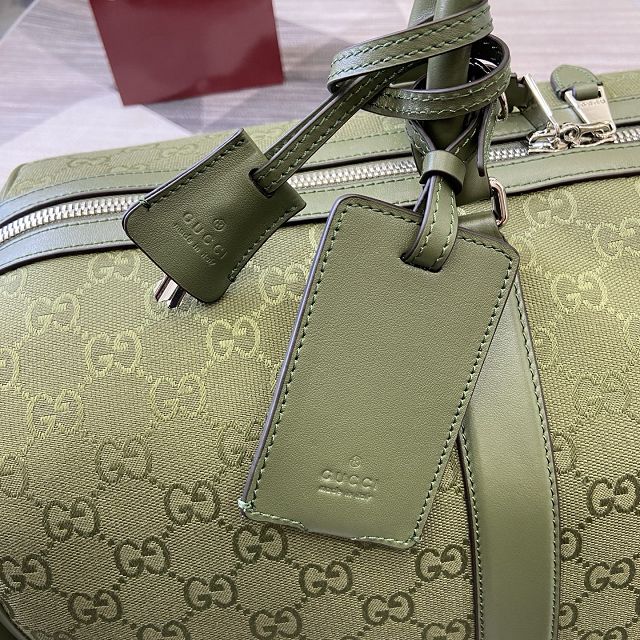 GG original canvas canvas large duffle bag 834793 green