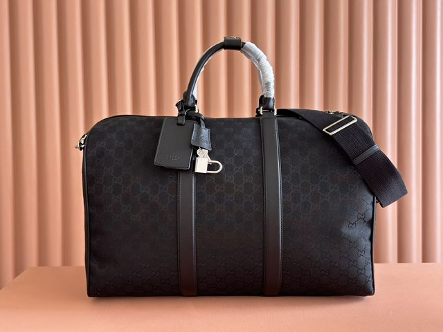 GG original canvas canvas medium duffle bag 834457 black