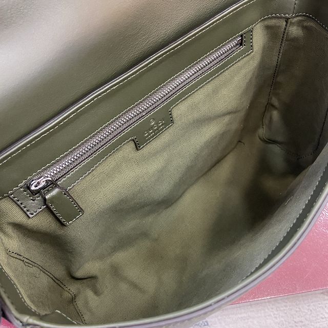 GG original fabric medium crossbody bag 792124 green