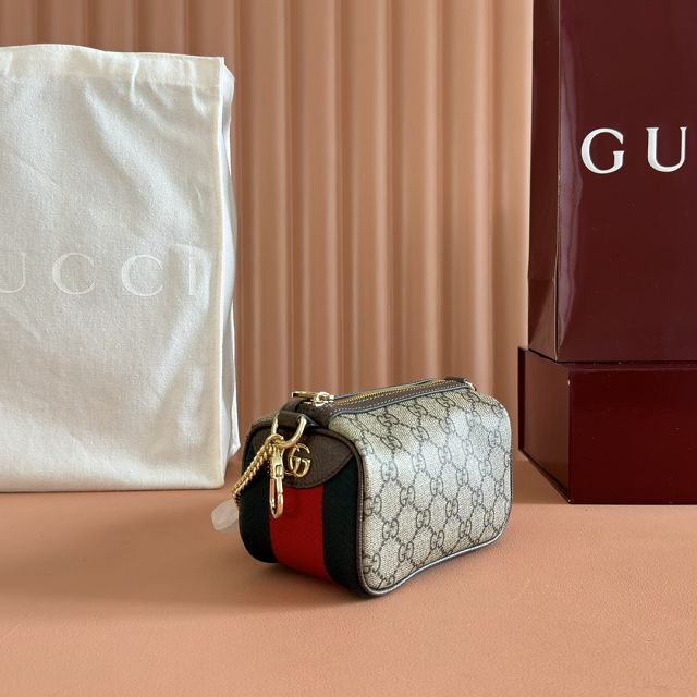 GG original fabric ophidia mini bag 838475 brown