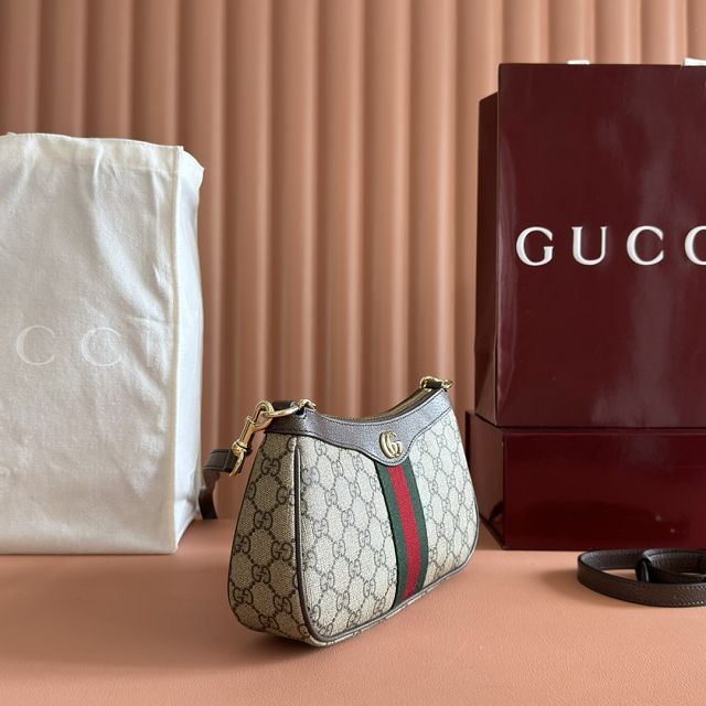 GG original fabric ophidia small shoulder bag 841341 brown