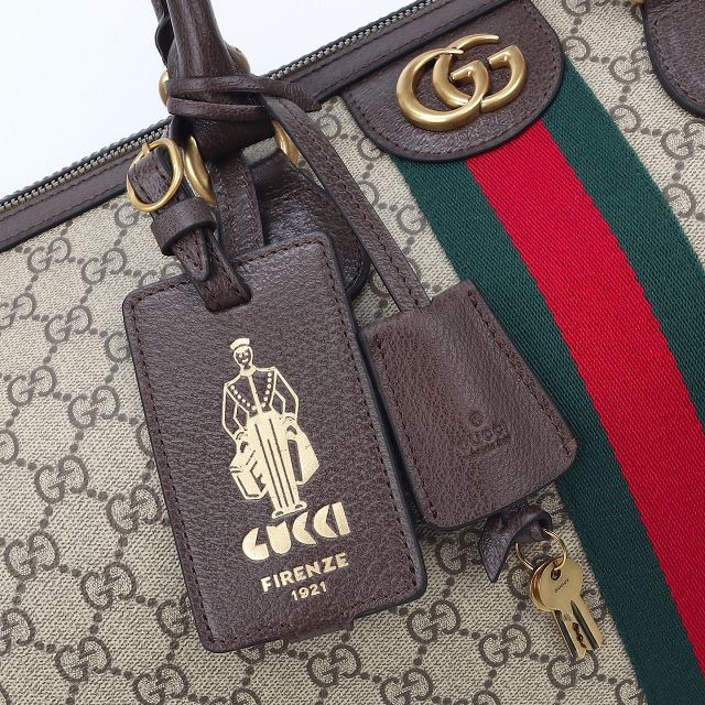 GG original fabric savoy large duffle bag 834458 brown