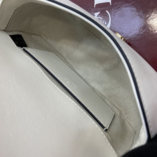 GG original calfskin blondie small shoulder bag 815700 white