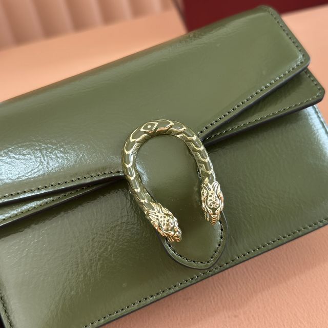 GG original calfskin dionysus mini wallet on chain 837370 green