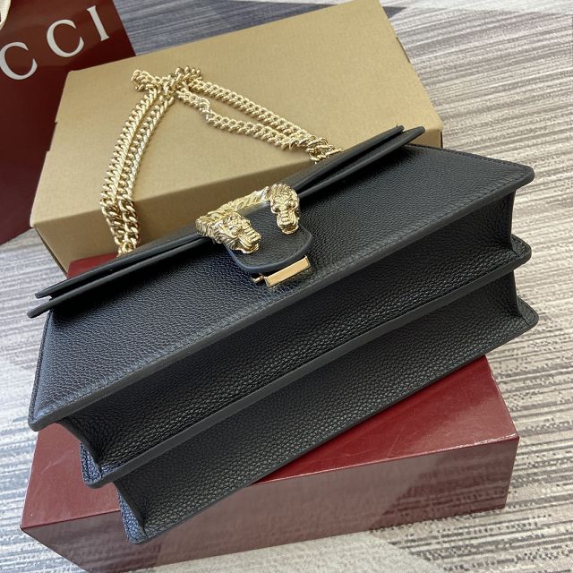 GG original grained calfskin dionysus medium shoulder bag 795005 black