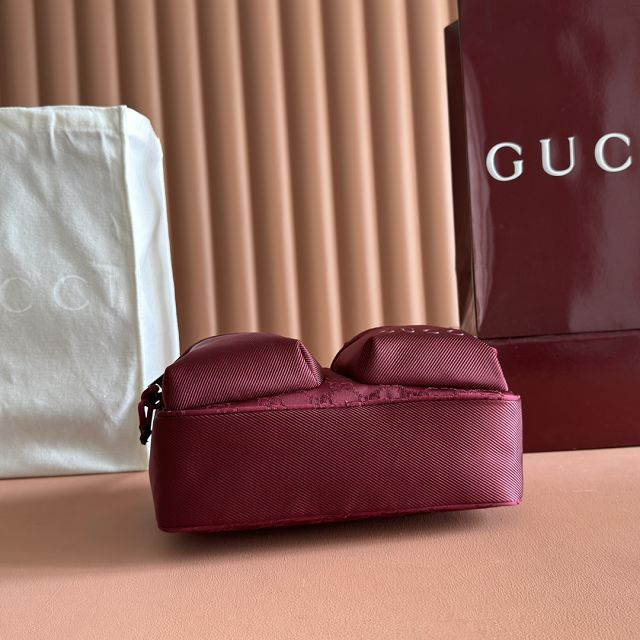 GG original nylon nexus small crossbody bag 834475 bordeaux