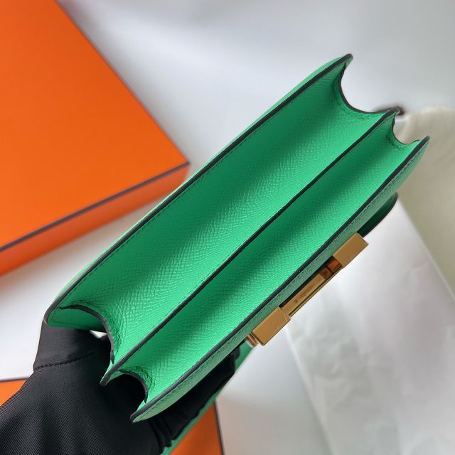 Hermes original epsom leather small constance bag C019 vert comics