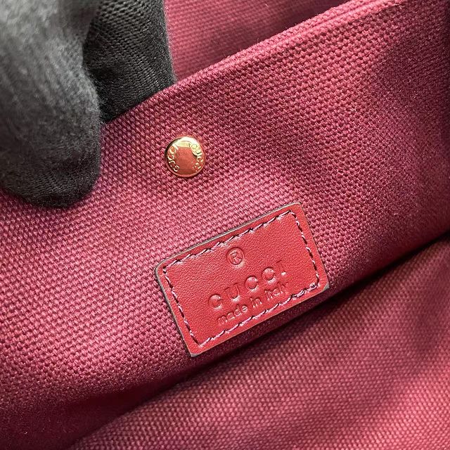 GG original calfskin emblem mini bucket bag 815118 bordeaux