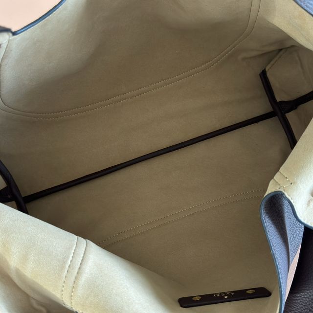 GG original calfskin softbit maxi shoulder bag 837466 dark brown